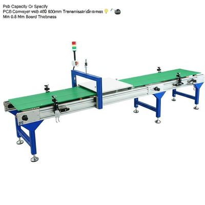Pcb Capacity Or Specify PCB Conveyor with 400 800mm Transmission Length and Min 0.6 Mm Board Thickness